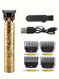 Electric Hairdresser Oil Shaving Head Electric Pusher Carving Trimmer Cutting Hair Precision Clipper for Men Care ( Pack Of 2 )